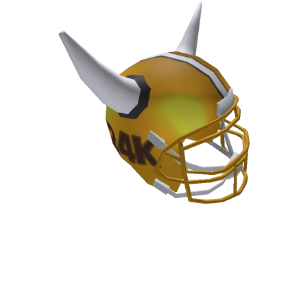 Golden Football Helmet - 24kGoldn