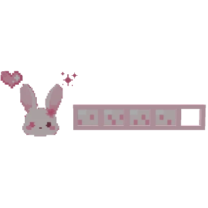 Boba Sakura Bunny 8-bit XP Bar