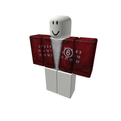 SOUTH JERSEY | Red Maison Margiela 6 Zipup Hoodie