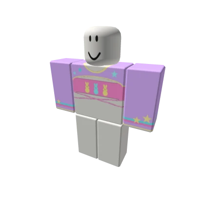 preppy easter peeps trendy curved top shirt