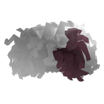 Fluffy Curly Afro White - Pink V2