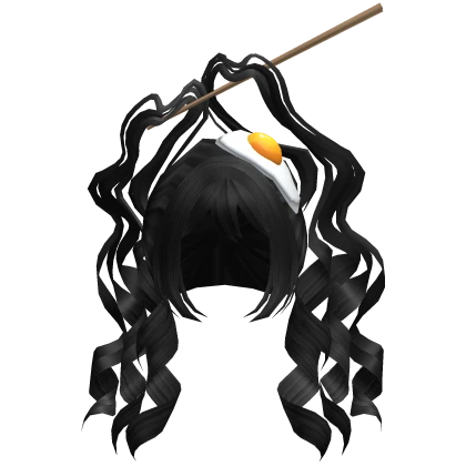 cheap noodles egg curly pigtails in black spicy