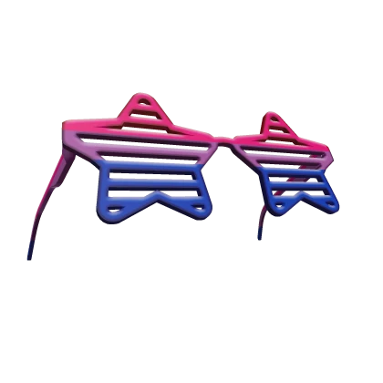 bi pride raised shutter star shades