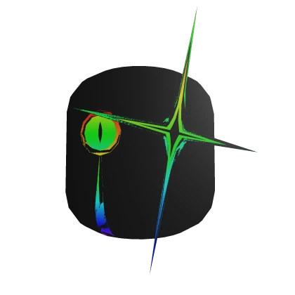 [Animated] Rainbow Devil Eye Glare Mask