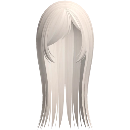 spiky wispy hair w side bangs platinum