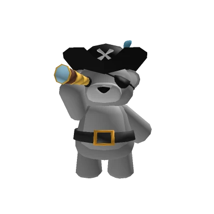 Gray Captain Teddy Bear