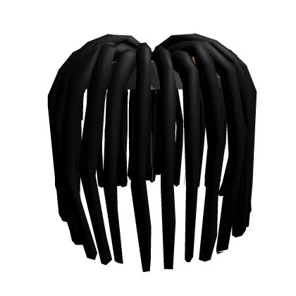 Messy Grunge Black Low Taper Dreads