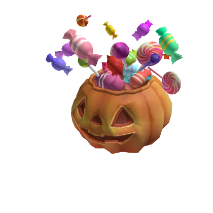 Halloween pumpkin candy hat