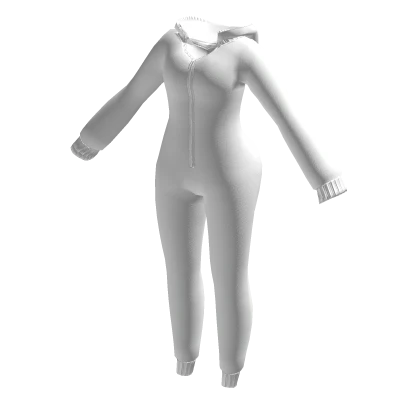 🤍 Cute White Onesie Romper Pajamas