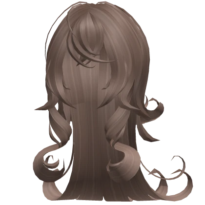 iconic curly milk brown hair