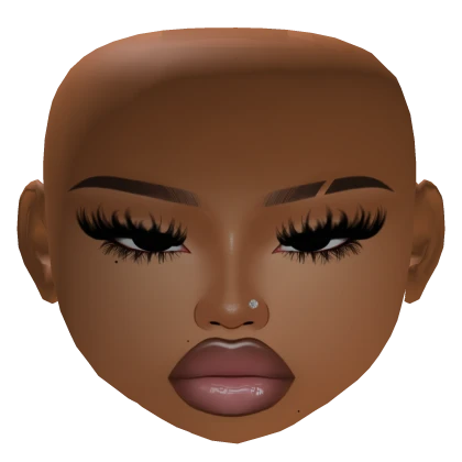 Baddie latina draw Mesh Makeup Gloss lips lashes