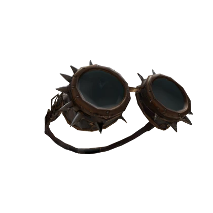 spiky raised steampunk goggles