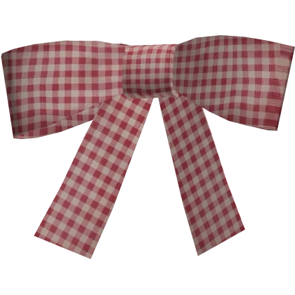 ♡ vintage harajuku red gingham double bow