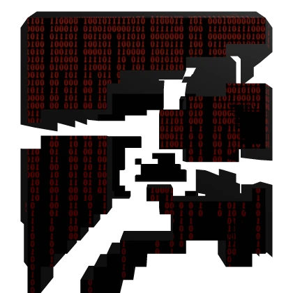 [ANIMATED] GLITCHED SHOULDER RED BINARY CORRUPTION