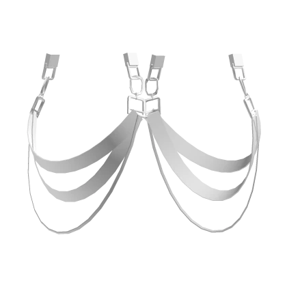 Stylish White Waist Suspender