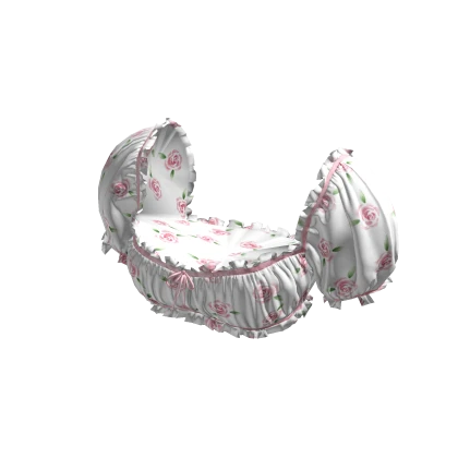 BB White Floral Cropped Top Romantic Girl