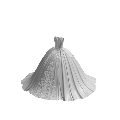 ♾️ White dark queen dress