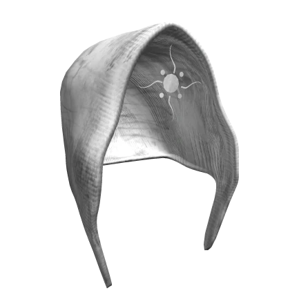 Hood with sun symbol (White)