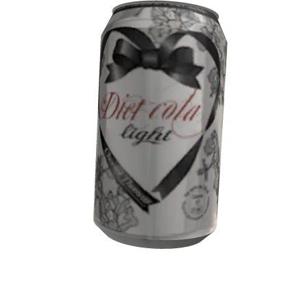 diet cola can black and white elegant pattern