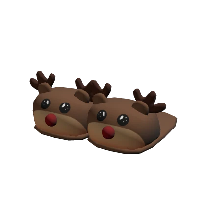 Christmas reindeer slippers