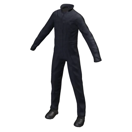 halloween navy coveralls with boots