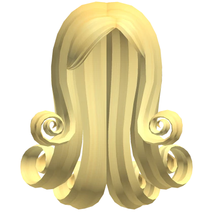 Princess Long Swoopty Curls (Light Yellow)