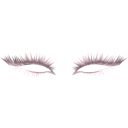 ♡ punk cat eye lashes (pink)