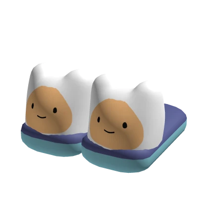 Finn Human Cartoon Slippers Plushie Slippers