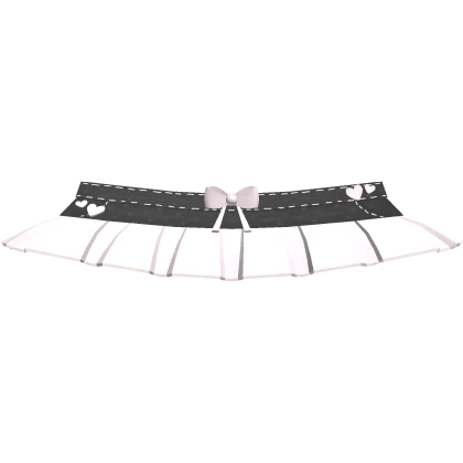 🤍 kawaii n sweet frilly mini skirt black & pink