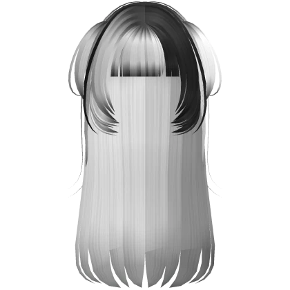 🤍 gothic hime long anime hair black & white