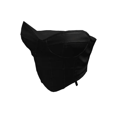 Black Silk Crop Designer Corset 🫐