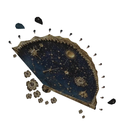 Celestial Flowery Traditional Fan