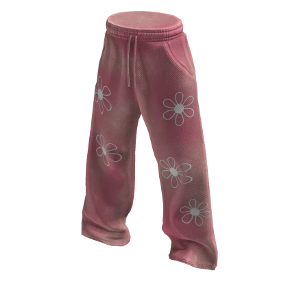 Cool Y2k Grunge Set Sweatpants (Pink)