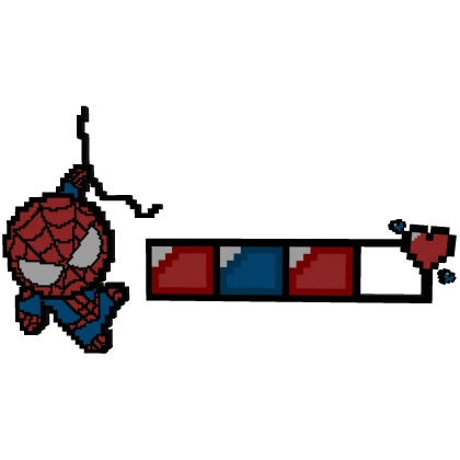 Spiderman 8-Bit Health HP Bar