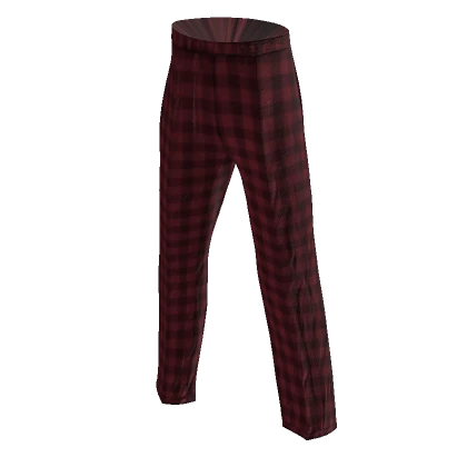 Oversized Red Flannel Pants