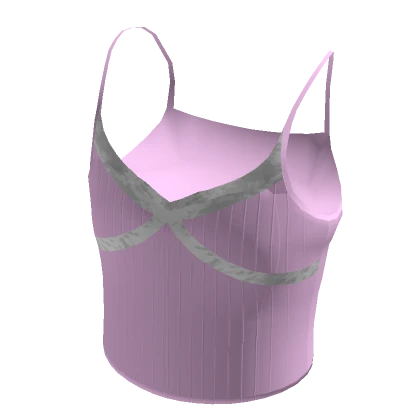 Cami Top Pink - White Trim