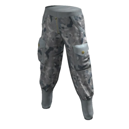 Snow Camo Baggy Pants