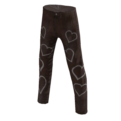 Brown Heart Jeans