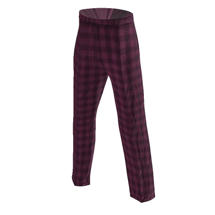 Oversized Pink Flannel Pants