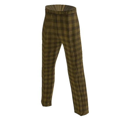 Oversized Yellow Flannel Pants