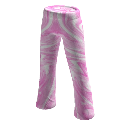 Pink Creame Wavy Bellbottoms