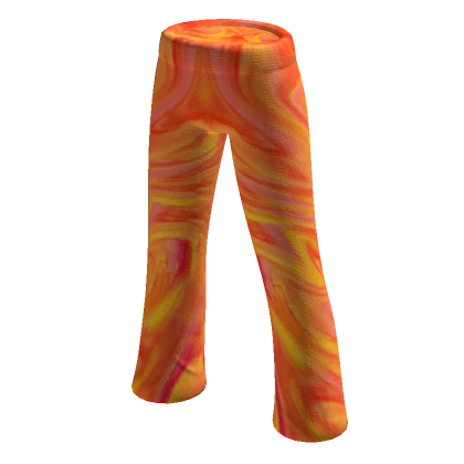 Orange Peach 70s Bellbottoms