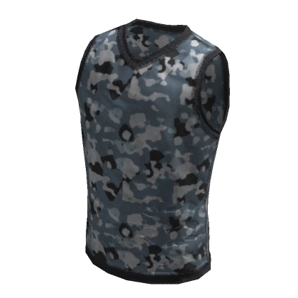 Blue Camo Sleeveless Shirt