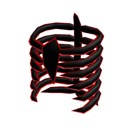 Dark Red Skeleton Ribcage