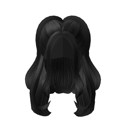 Aesthetic Y2k  Black  Wavy Modern Hair