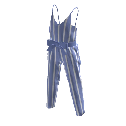 Stylish Overalls - Blue Stripes