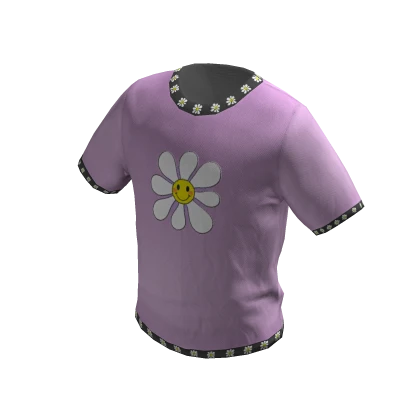 Pink Flower Short Sleeve