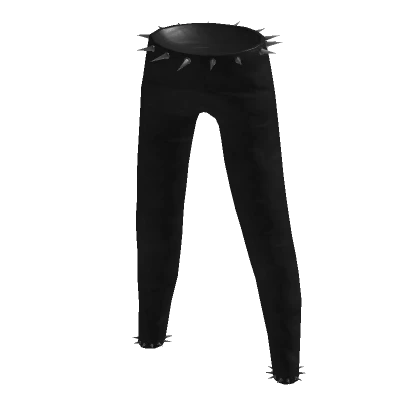 Punk Spiked Leather Pants