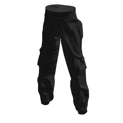 Black Y2K Cargo Pants