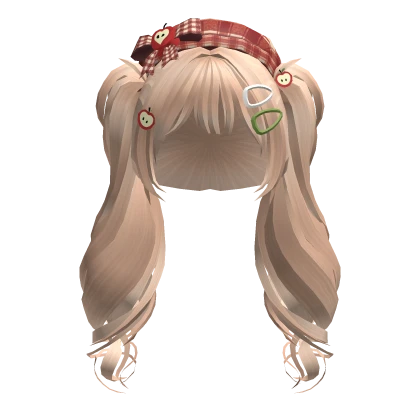 🍀Igari Beret Wavy Pigtails (Blonde v2)